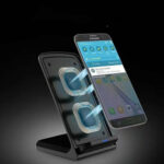 Fast Charging Vertical Wireless Charger Phone Desktop Stand - Image 3