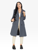 Spring/Summer Double Breasted Trench Mac Coat (1201-SP) - Image 7
