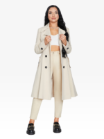 Spring/Summer Double Breasted Trench Mac Coat (1201-SP) - Image 25
