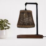 Industrial Vintage Ratio E27 Bedside Table Lamp Light Cage LED Bulb - Image 2