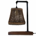 Industrial Vintage Ratio E27 Bedside Table Lamp Light Cage LED Bulb - Image 3