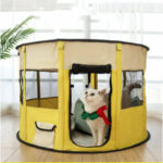 Portable Pet House Oxford Cloth Crate Room Playing - Image 2