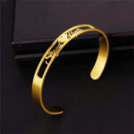 LuxeJewels™ – Custom Name Cuff Bracelet (Stainless Steel) - Image 2