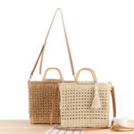 SolunaWeave™ – Hollow Breeze Straw Tote