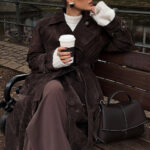 Vintage Brown Slim Coat – Haute Edition 25 - Image 4