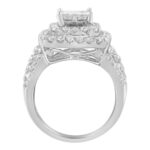14KT White Gold Round and Princess Diamond Ring (2 1/4 cttw, H-I - Image 2