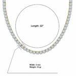 ICECUBE 5 MM 925 SILVER SQUARE TENNIS CHAIN | 9213572 - Image 3