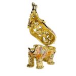Golden Elephant Decorated with butterflies - Image 6