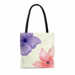 Fresh Floral Print Beach Shopper Tote Bag Medium - Image 2