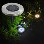 4/8 LEDs Solar Powered Buried Light Outdoor Pathway Garden Decking - Image 7
