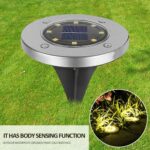 4/8 LEDs Solar Powered Buried Light Outdoor Pathway Garden Decking - Image 11