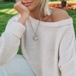 Knitted solid casual o neck sweater jumper Women autumn - Image 3