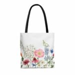 Double Sided Spring Floral Print Tote Bag - Image 3