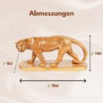 Handgeschnitzter Puma aus Olivenholz (groß) – Exklusive Holzskulptur - Image 4