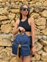 Belted Blue Backpack - Image 13