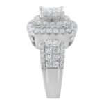 14KT White Gold Round and Princess Diamond Ring (2 1/4 cttw, H-I - Image 5