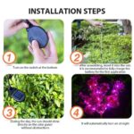 Outdoor Waterproof Solar Phalaenopsis Lamp Garden Decorative Lights - Image 6