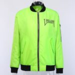 Dropped shoulder letter print jacket coat Women long sleeve - Image 5