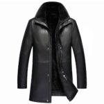Real Leather Men's Winter Jacket – Thickened & Fleece-Lined Elegance - Image 2