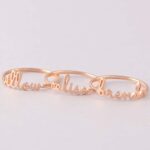 Stackable Name Ring, Stackable Mother Rings, Minimalist Ring, Mom Ring - Image 5