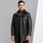 Real Leather Men's Winter Jacket – Thickened & Fleece-Lined Elegance - Image 3