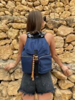 Belted Blue Backpack - Image 15
