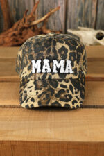 Leopard MAMA Embroidered Leopard Baseball Cap - Image 3