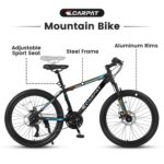 Carpat City-Cruizer™ – 26" Performance Mountain Bike (Black-Blue) - Image 3