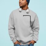 Mens Angled Logo Crewneck Sweatshirt - Image 2