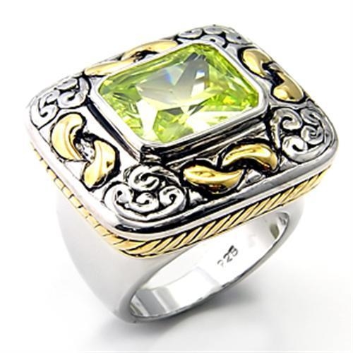 7X244 Reverse Two-Tone 925 Sterling Silver Ring