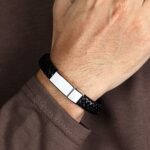 Personalized Leather Bracelet With Hidden Message, Boyfriend Gifts - Image 2