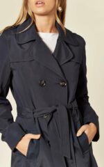 Spring/Summer Military Double Breasted Trench Coat (9049-SP) - Image 5