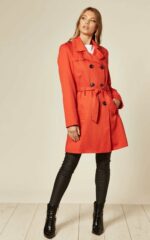 Spring/Summer Military Double Breasted Trench Coat (9049-SP) - Image 34