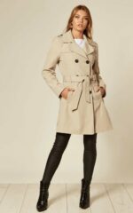 Spring/Summer Military Double Breasted Trench Coat (9049-SP) - Image 28