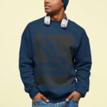 Men's Double Slanted Logo Crewneck Sweatshirt - Image 3