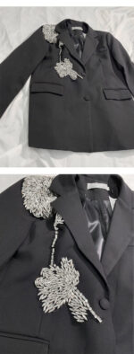 Women's Hand-stitched Floral Suit Jacket - Image 6