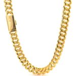 SELVIK 12MM GOLD MOISSANITE ICED OUT CUBAN I 991402 - Image 4