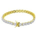 FABLE 4.68 CTW CZ RHODIUM MOISSANTE ICED OUT BRACELET |  995481 - Image 3