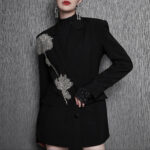 Women's Hand-stitched Floral Suit Jacket - Image 7