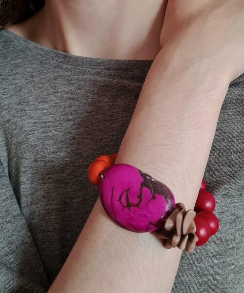 Tapajos Chunky Bracelet - Berry Crumble