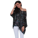 Womens Flying Bird Print Chiffon Top - Image 6