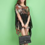 Womens Peony Batwing Chiffon Top - Image 7