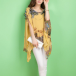 Womens Peony Batwing Chiffon Top - Image 6