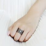 DA363 - IP Black(Ion Plating) Stainless Steel Ring with AAA Grade CZ - Image 5