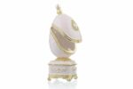 White Faberge Egg with Pearl - Image 5