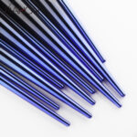 10 Pcs Makeup Brushes Navy Blue Premium Synthetic Hair Foundation - Image 3