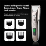 Professional Men's Hair Clippers Led Display Hair Trimmer Barber - Image 3