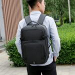 Mens Backpacks Multifunctional Waterproof Film Laptop Backbag - Image 2