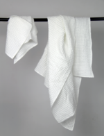 Light Grey linen waffle towel - Image 13