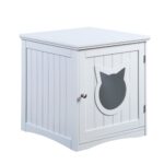 Cat House Side Table, Nightstand Pet House, Litter Box Enclosure - Image 9